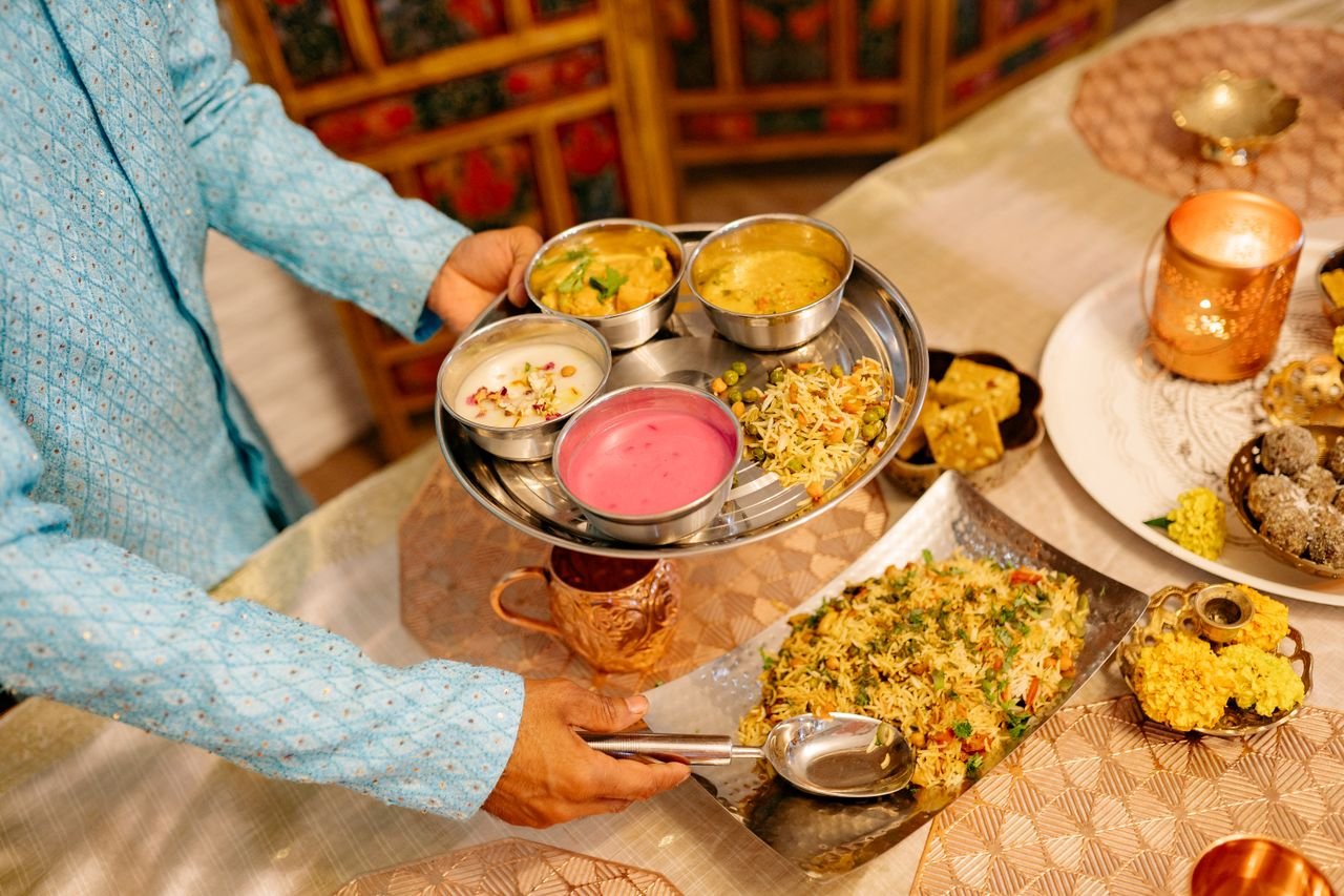 Fresh vegetarian food at Kayasang Yoga Retreat
